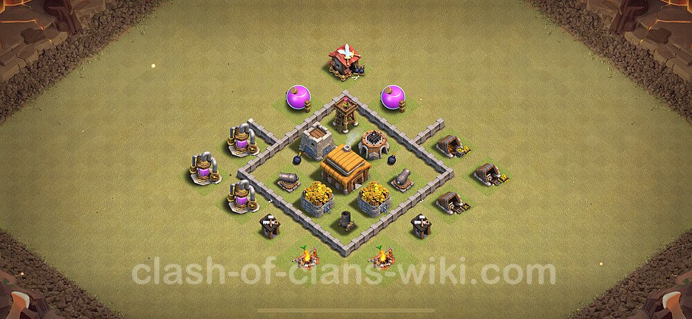 TH3 War Base Plan, Anti 3 Stars, Anti Everything, Town Hall 3 CWL Design 2024, #30