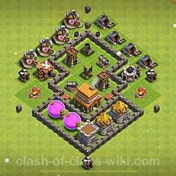 Base plan (layout), Town Hall Level 4 for trophies (defense) (#1583)