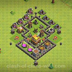 Base plan (layout), Town Hall Level 4 for trophies (defense) (#1583)