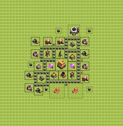 Расстановка базы Ратуша уровень 4 для набора кубков (#5)