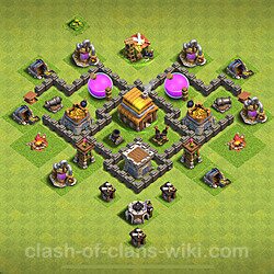 Base plan (layout), Town Hall Level 4 for farming (#186)