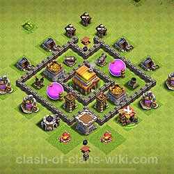 Base plan (layout), Town Hall Level 4 for farming (#187)