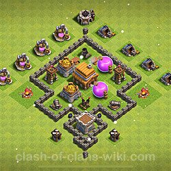 Base plan (layout), Town Hall Level 4 for farming (#188)
