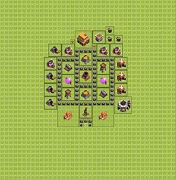 Base plan (layout), Town Hall Level 4 for farming (#23)