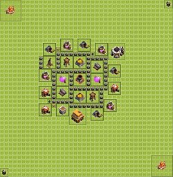 Base plan (layout), Town Hall Level 4 for farming (#24)