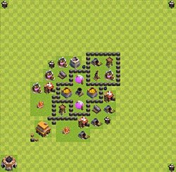 Base plan (layout), Town Hall Level 4 for farming (#34)