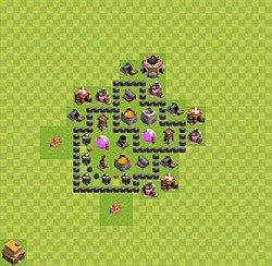 Base plan (layout), Town Hall Level 4 for farming (#37)
