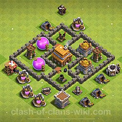 Base plan (layout), Town Hall Level 4 for farming (#886)