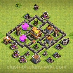 Base plan (layout), Town Hall Level 4 for farming (#886)