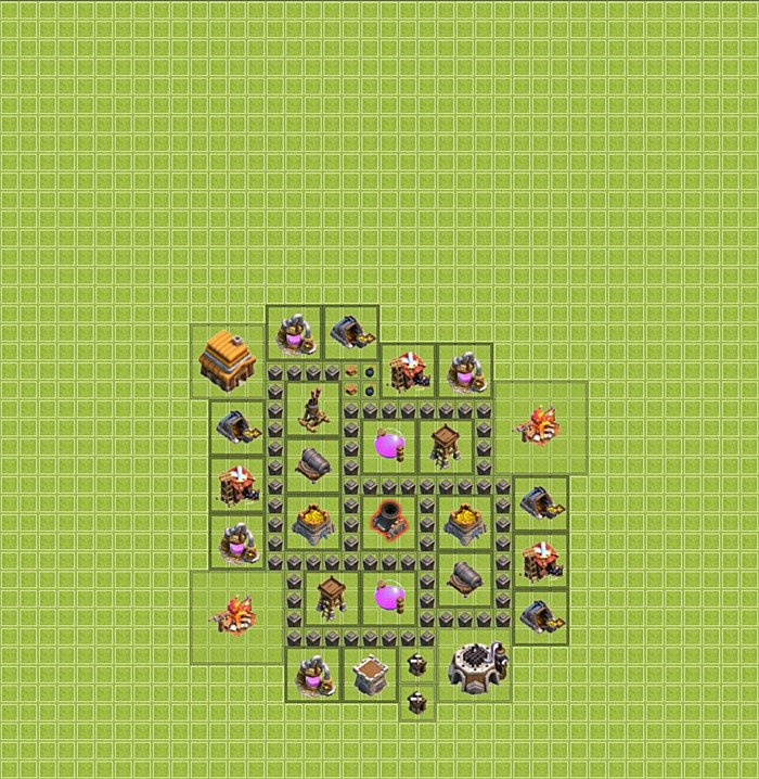 Base plan TH4 (design / layout) for Farming, #5
