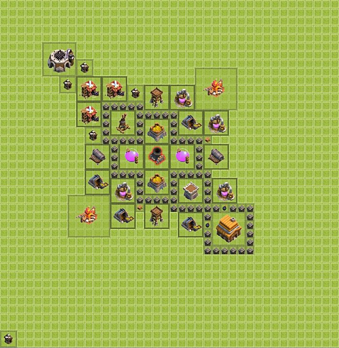 Base plan TH4 (design / layout) for Farming, #6