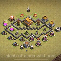 Base plan (layout), Town Hall Level 4 for clan wars (#1626)