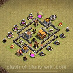 Base plan (layout), Town Hall Level 4 for clan wars (#1656)