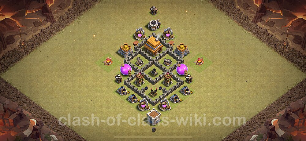 Die Clan War Base RH4 + Link, Anti Alles 2024 - COC Rathaus Level 4 Kriegsbase (CK / CW), #36