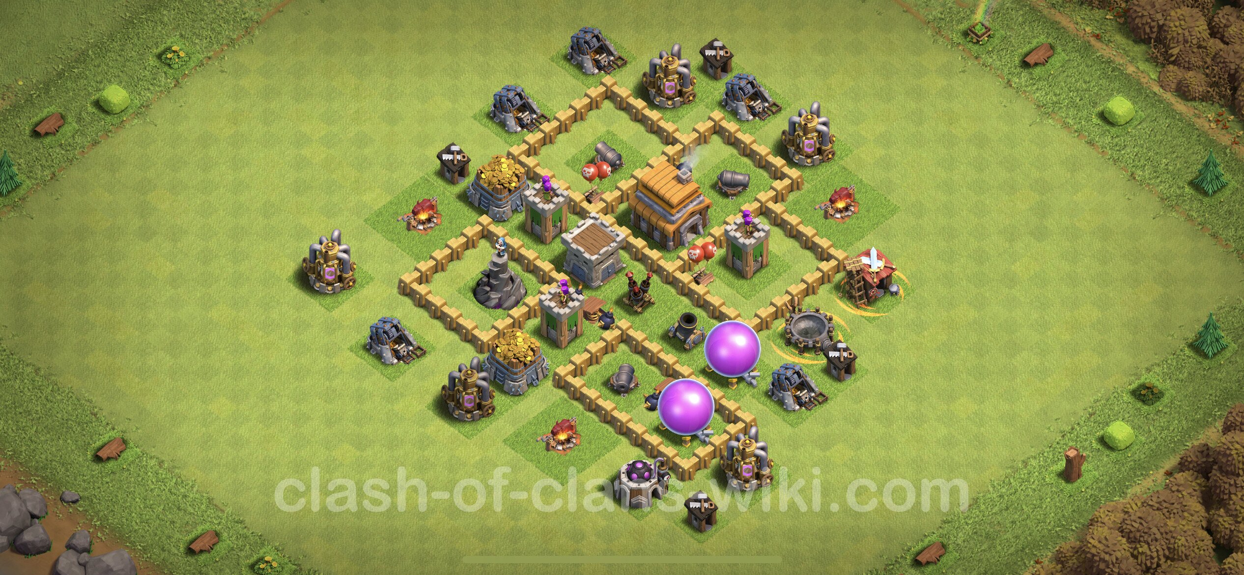 Base Th5 With Link Max Levels Town Hall Level 5 Base Copy 270