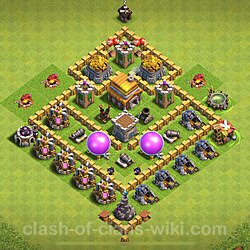 Base plan (layout), Town Hall Level 5 for trophies (defense) (#1385)