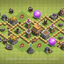Base plan (layout), Town Hall Level 5 for trophies (defense) (#269)
