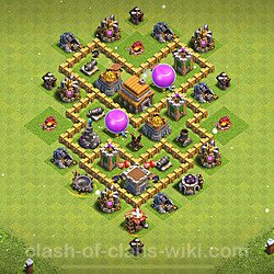 Base plan (layout), Town Hall Level 5 for trophies (defense) (#276)