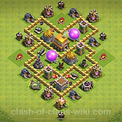 Base plan (layout), Town Hall Level 5 for trophies (defense) (#276)