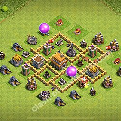 Die Anti 3 Sterne Base RH5 + Link 2026 - COC Rathaus 5 Kopieren Base, #3169