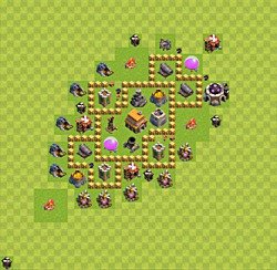 Base plan (layout), Town Hall Level 5 for trophies (defense) (#38)