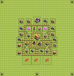 Base plan (layout), Town Hall Level 5 for trophies (defense) (#4)
