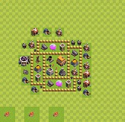 Base plan (layout), Town Hall Level 5 for trophies (defense) (#44)