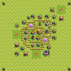 Base plan (layout), Town Hall Level 5 for trophies (defense) (#64)