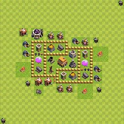 Base plan (layout), Town Hall Level 5 for trophies (defense) (#67)