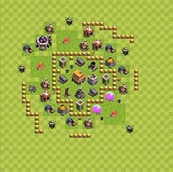 Base plan (layout), Town Hall Level 5 for trophies (defense) (#68)