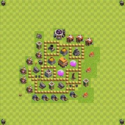 Base plan (layout), Town Hall Level 5 for trophies (defense) (#69)