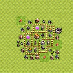 Base plan (layout), Town Hall Level 5 for trophies (defense) (#72)