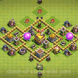 Base plan (layout), Town Hall Level 5 for trophies (defense) (#787)