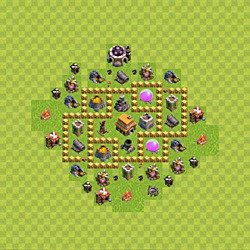 Base plan (layout), Town Hall Level 5 for trophies (defense) (#80)