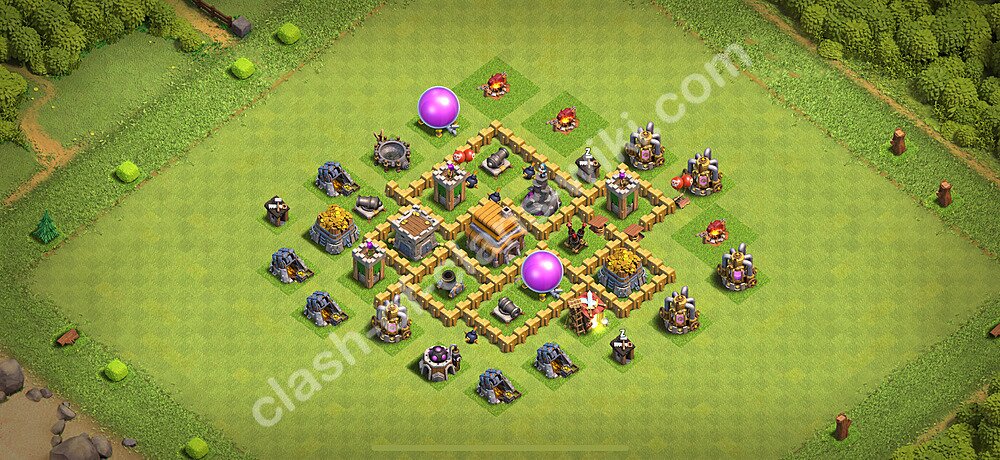 Die Anti 3 Sterne Base RH5 + Link 2026 - COC Rathaus 5 Kopieren Base, #3169