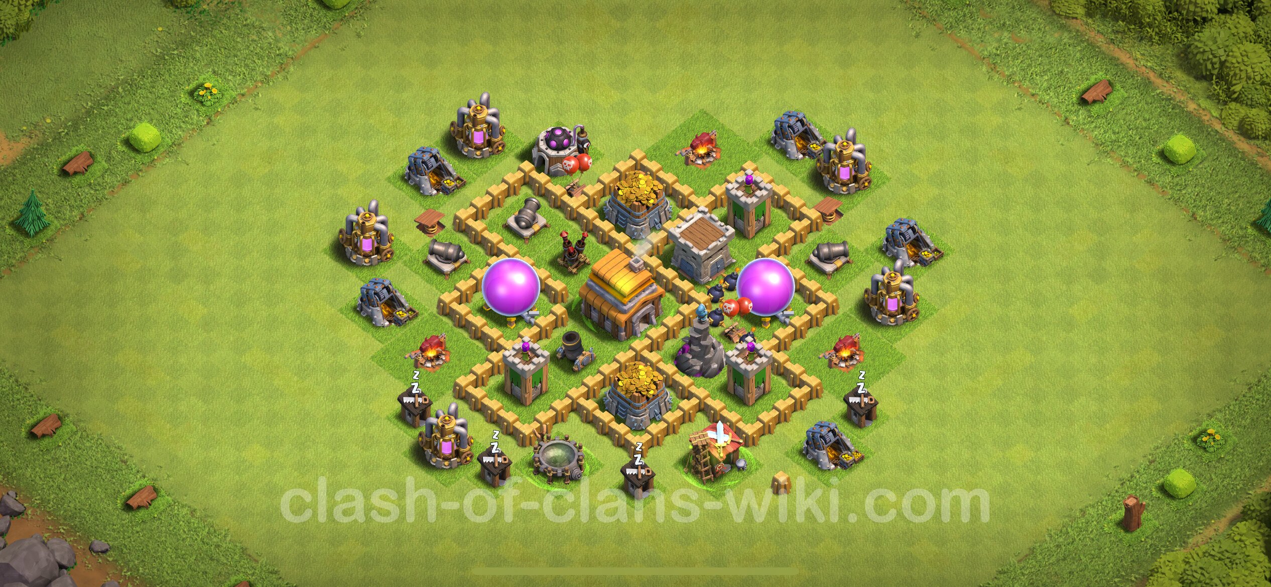 clash of clans farm base th5