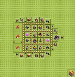 Base plan (layout), Town Hall Level 5 for farming (#12)