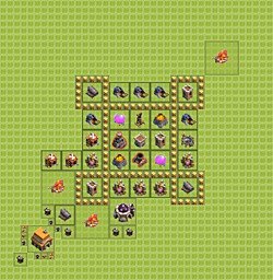 Base plan (layout), Town Hall Level 5 for farming (#13)