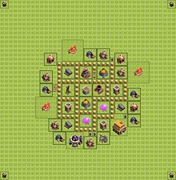 Base plan (layout), Town Hall Level 5 for farming (#14)