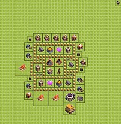 Base plan (layout), Town Hall Level 5 for farming (#15)