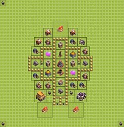 Base plan (layout), Town Hall Level 5 for farming (#16)