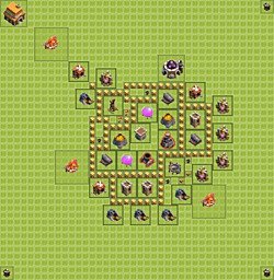 Base plan (layout), Town Hall Level 5 for farming (#17)