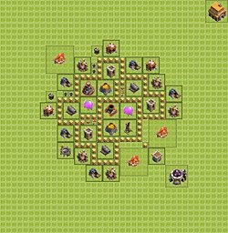 Base plan (layout), Town Hall Level 5 for farming (#19)