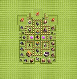 Base plan (layout), Town Hall Level 5 for farming (#21)