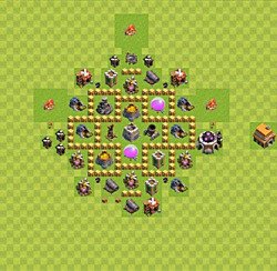 Base plan (layout), Town Hall Level 5 for farming (#22)
