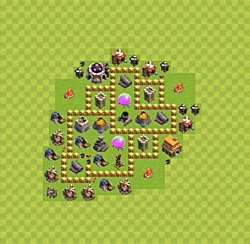 Base plan (layout), Town Hall Level 5 for farming (#26)
