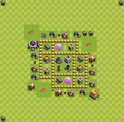 Base plan (layout), Town Hall Level 5 for farming (#35)
