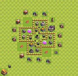 Base plan (layout), Town Hall Level 5 for farming (#39)