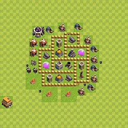 Base plan (layout), Town Hall Level 5 for farming (#41)