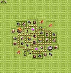 Base plan (layout), Town Hall Level 5 for farming (#9)